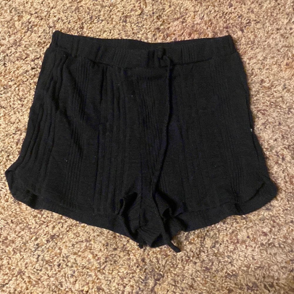 black comfy shorts